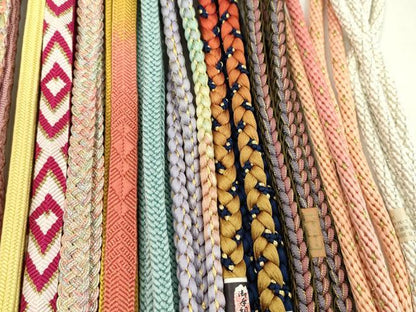平和屋着物●和装小物　帯締め20本セット　高麗組　浮目絡み　冠組　丸組　礼装用　福徳謹製　金銀糸　未使用あり　逸品　CABD8682ju
