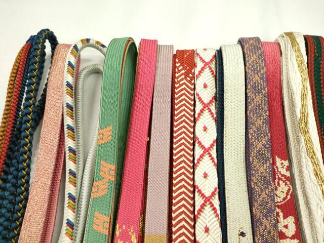 平和屋着物●和装小物　帯締め20本セット　高麗組　奈良組　鴨川組　礼装用　金糸　未使用あり　逸品　CABD8698ju