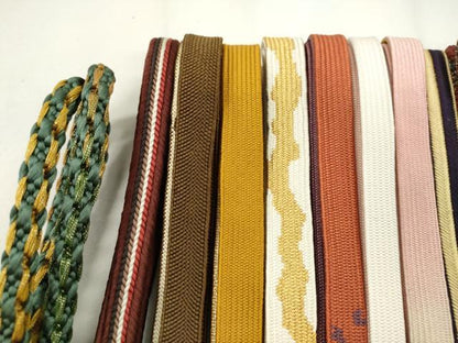 平和屋着物●和装小物　帯締め20本セット　高麗組　奈良組　鴨川組　礼装用　金糸　長尺あり　未使用あり　逸品　CABD8704ju