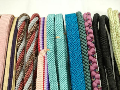 平和屋着物●和装小物　帯締め20本セット　高麗組　奈良組　鴨川組　礼装用　金糸　長尺あり　未使用あり　逸品　CABD8704ju