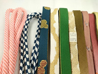 平和屋着物●和装小物　帯締め20本セット　高麗組　畝打組　鴨川組　丸源氏組　礼装用　金糸　未使用あり　逸品　CABD8711ju