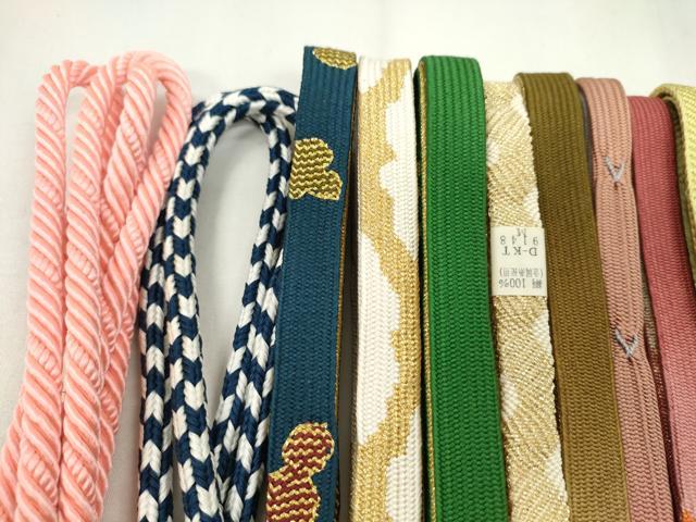 平和屋着物●和装小物　帯締め20本セット　高麗組　畝打組　鴨川組　丸源氏組　礼装用　金糸　未使用あり　逸品　CABD8711ju