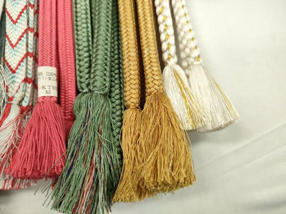 平和屋着物●和装小物　帯締め20本セット　高麗組　冠組　大和組　礼装用　金糸　長尺あり　未使用あり　逸品　CABD8715ju