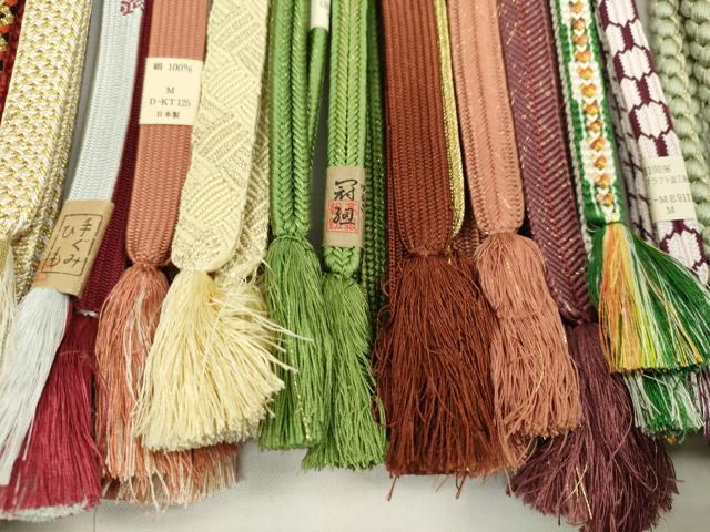平和屋着物●和装小物　帯締め20本セット　高麗組　冠組　笹浪組　丸組　礼装用　金糸　長尺あり　未使用あり　逸品　CABD8716ju