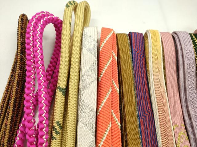 平和屋着物●和装小物　帯締め20本セット　高麗組　鴨川組　奈良組　礼装用　翠嵐工房謹製　金銀糸　未使用あり　逸品　CABD8719ju