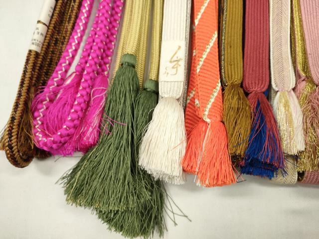 平和屋着物●和装小物　帯締め20本セット　高麗組　鴨川組　奈良組　礼装用　翠嵐工房謹製　金銀糸　未使用あり　逸品　CABD8719ju