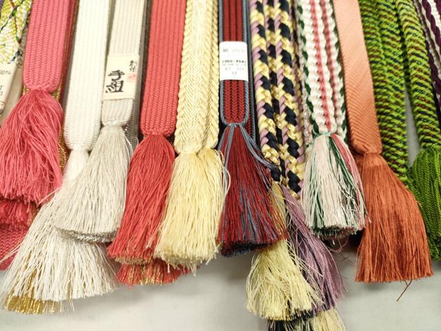 平和屋着物●和装小物　帯締め20本セット　高麗組　丸組　礼装用　金銀糸　未使用あり　逸品　CABD8720ju