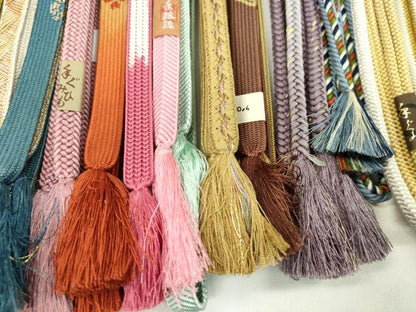 平和屋着物●和装小物　帯締め20本セット　高麗組　奈良組　礼装用　金糸　長尺あり　未使用あり　逸品　CABD8724ju