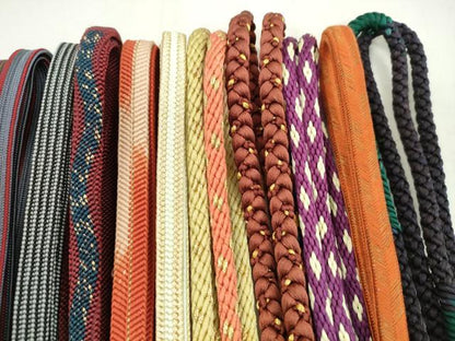 平和屋着物●和装小物　帯締め20本セット　高麗組　丸組　金糸　未使用あり　逸品　CABD8725ju