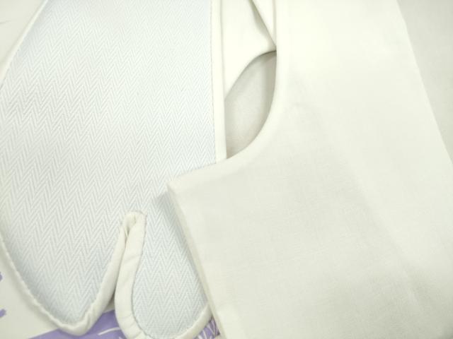 平和屋着物＊夏物　和装小物　足袋・足袋入れまとめて６点　本麻　4枚コハゼ　22.5cm　逸品　未使用　CABD8745ju