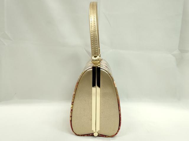平和屋着物▼和装小物　和装バッグ　ハンドバッグ　舞桜　金彩　逸品　CABD8758ju
