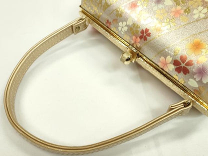 平和屋着物▼和装小物　和装バッグ　ハンドバッグ　舞桜　金彩　逸品　CABD8758ju