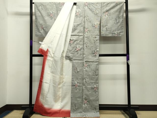 平和屋着物●都喜ヱ門　本場大島紬　白大島　7マルキ　総絣　風の微笑　藤絹織物謹製　証紙付き　正絹　逸品　未使用　CABD8804gh