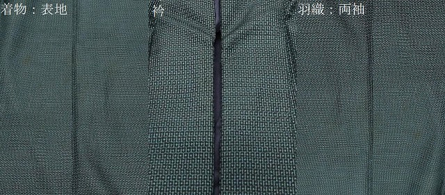 平和屋着物●男性　本場大島紬　アンサンブル　100亀甲　総詰め　正絹　逸品　CABD8808gh