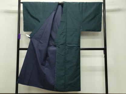 平和屋着物●男性　紬　アンサンブル　色無地　褐返色　正絹　逸品　未使用　CABD8811gh