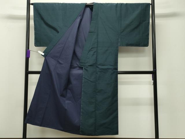 平和屋着物●男性　紬　アンサンブル　色無地　褐返色　正絹　逸品　未使用　CABD8811gh