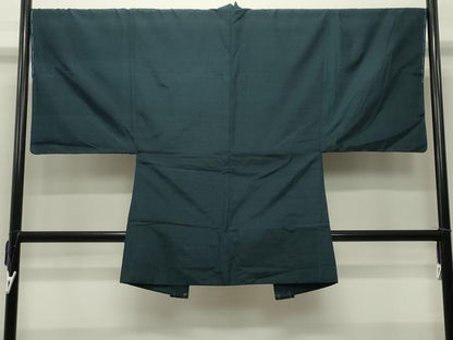 平和屋着物●男性　紬　アンサンブル　色無地　褐返色　正絹　逸品　未使用　CABD8811gh