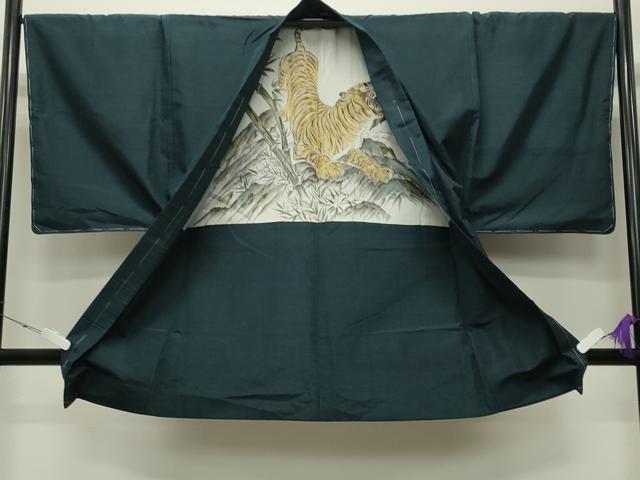 平和屋着物●男性　紬　アンサンブル　色無地　褐返色　正絹　逸品　未使用　CABD8811gh