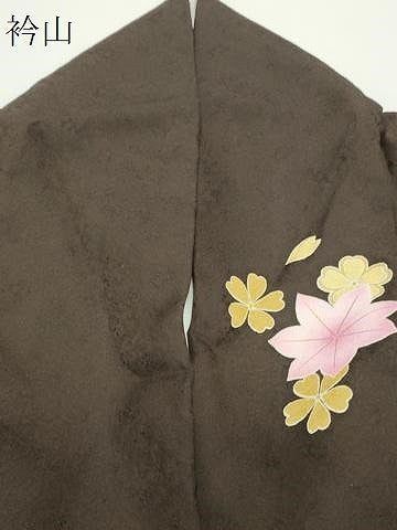 平和屋着物●豪華振袖　刺繍　舞桜花文　暈し染め　金彩　正絹　逸品　CABD8819gh