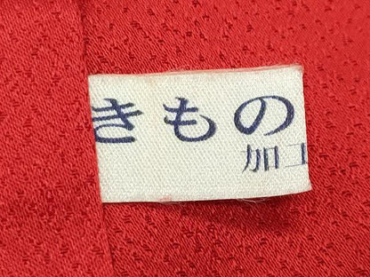 平和屋着物●豪華振袖　刺繍　舞桜花文　暈し染め　金彩　正絹　逸品　CABD8819gh