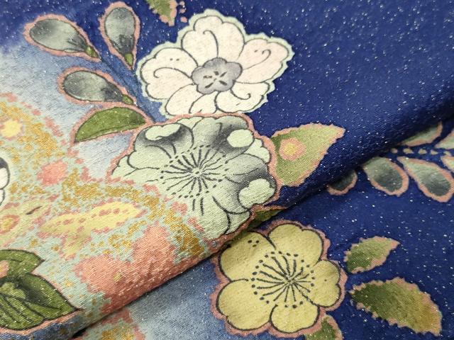 平和屋着物●豪華振袖　辻が花　絞り　暈し染め　金通し地　さが美扱い　正絹　逸品　CABD8820gh