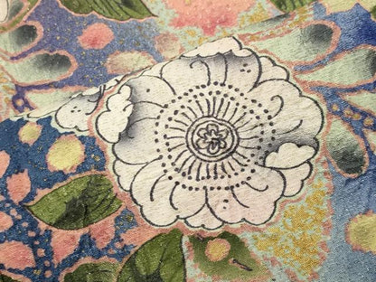 平和屋着物●豪華振袖　辻が花　絞り　暈し染め　金通し地　さが美扱い　正絹　逸品　CABD8820gh