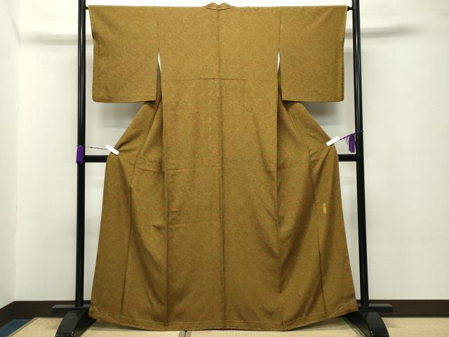 平和屋着物●重要無形文化財　人間国宝　中村勇二郎　江戸小紋　古代菊　正絹　逸品　未使用　CABD8826gh