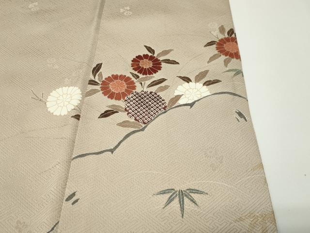 平和屋着物●訪問着　駒刺繍　流水松竹梅文　暈し染め　金彩　正絹　逸品　CABD8827gh