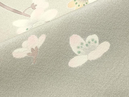 平和屋着物●京加賀友禅　百貫石峰　訪問着　枝花文　蛍暈し　正絹　逸品　CABD8830gh