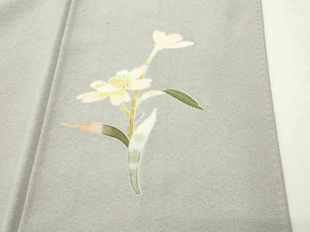 平和屋着物●京加賀友禅　百貫石峰　訪問着　枝花文　蛍暈し　正絹　逸品　CABD8830gh