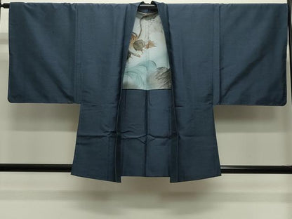 平和屋着物●男性　紬　アンサンブル　100亀甲　総詰め　正絹　逸品　未使用　CABD8833gh
