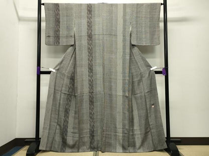 平和屋着物●訪問着　江戸小紋　作家物　吉祥文　黒地　正絹　逸品　未使用　CABD8843gh
