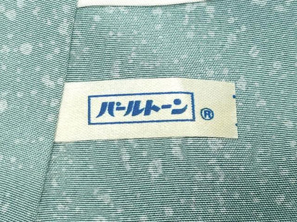 平和屋着物●石川県指定無形文化財　牛首紬　白山工房　手織り　訪問着　刺繍　草木文　正絹　逸品　CABD8848gh