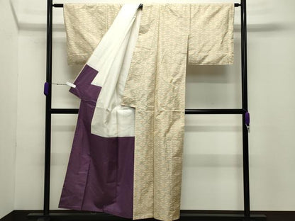 平和屋着物●本場大島紬　舞花文　正絹　逸品　CABD8849gh