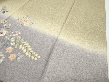 平和屋着物●訪問着　辻が花　絞り　暈し染め　金彩　正絹　逸品　CABD8850gh