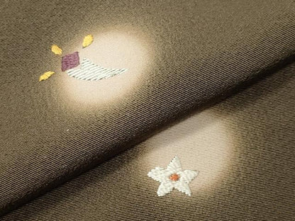 平和屋着物●訪問着　竹屋町刺繍　源氏香　宝尽くし文　蛍暈し　金糸　正絹　逸品　CABD8851gh