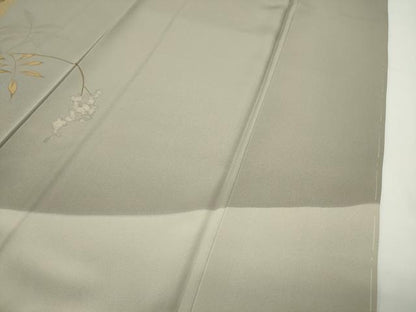 平和屋着物●訪問着　刺繍　色紙重ね花文　暈し染め　金彩　正絹　逸品　未使用　CABD8852gh