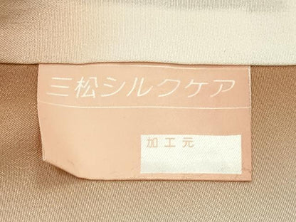 平和屋着物●訪問着　扇面花文　金彩　正絹　逸品　CABD8853gh