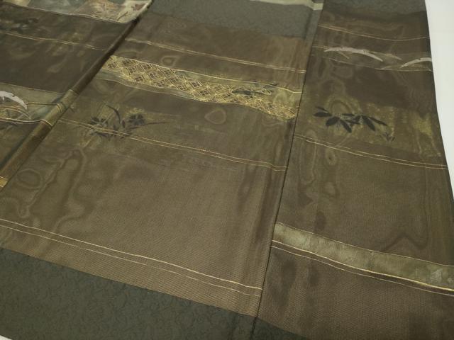平和屋着物●訪問着　色紙重ね草花文　金彩　正絹　逸品　CABD8856gh