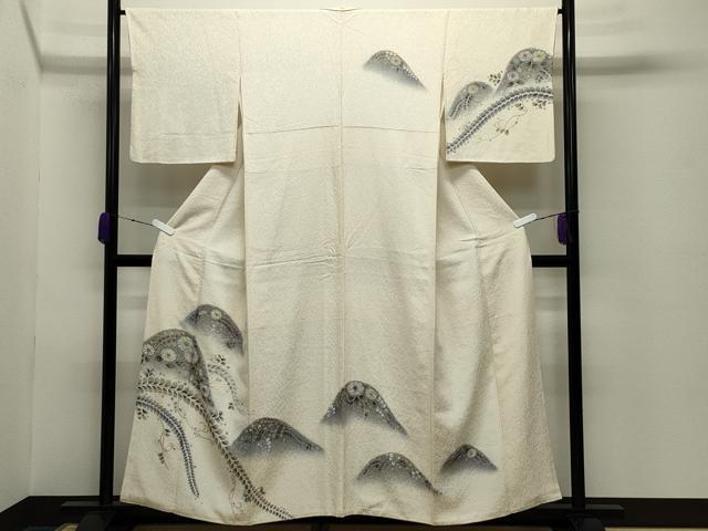 平和屋着物●訪問着　辻が花　絞り　暈し染め　金彩　正絹　逸品　CABD8857gh