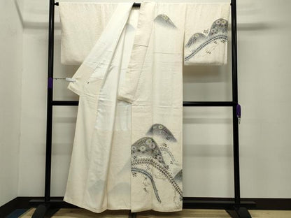 平和屋着物●訪問着　辻が花　絞り　暈し染め　金彩　正絹　逸品　CABD8857gh