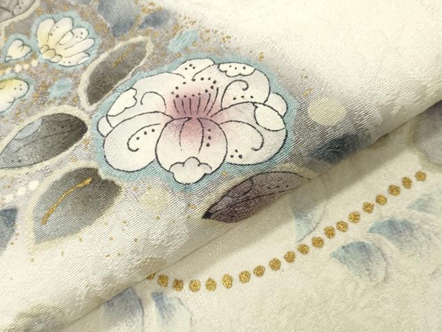 平和屋着物●訪問着　辻が花　絞り　暈し染め　金彩　正絹　逸品　CABD8857gh