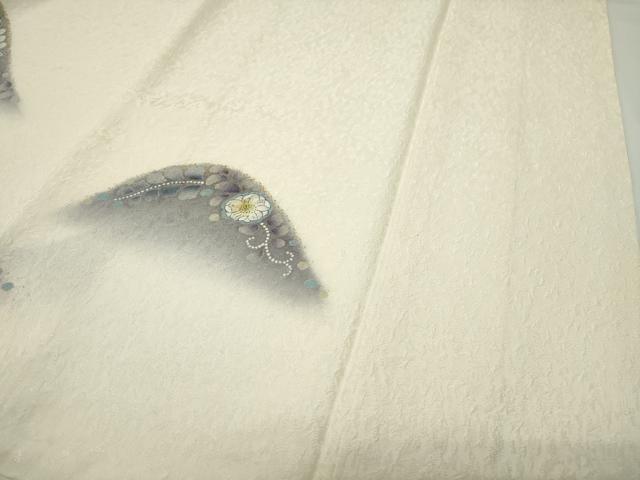 平和屋着物●訪問着　辻が花　絞り　暈し染め　金彩　正絹　逸品　CABD8857gh
