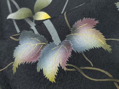 平和屋着物●訪問着　花唐草文　蛍暈し　金彩　正絹　逸品　CABD8859gh