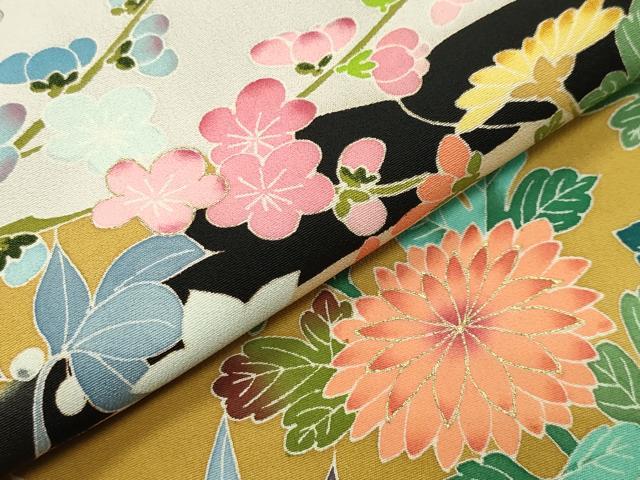 平和屋着物●本加賀友禅作家　毎田仁郎　黒留袖　御所車松竹梅文　暈し染め　金彩　正絹　逸品　CABD8865gh