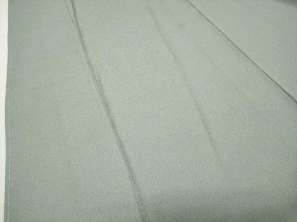 平和屋着物●上質な色無地　舞花地紋　灰青色　正絹　逸品　未使用　CABD8866gh