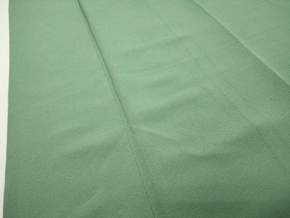 平和屋着物●上質な色無地　柳染色　正絹　逸品　CABD8867gh