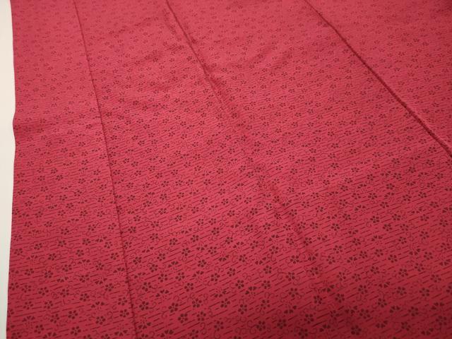 平和屋着物●長襦袢　袷　花唐草文　半衿刺繍　正絹　逸品　CABD8875gh