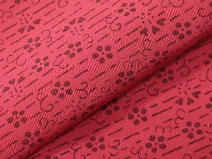 平和屋着物●長襦袢　袷　花唐草文　半衿刺繍　正絹　逸品　CABD8875gh