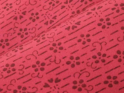 平和屋着物●長襦袢　袷　花唐草文　半衿刺繍　正絹　逸品　CABD8875gh